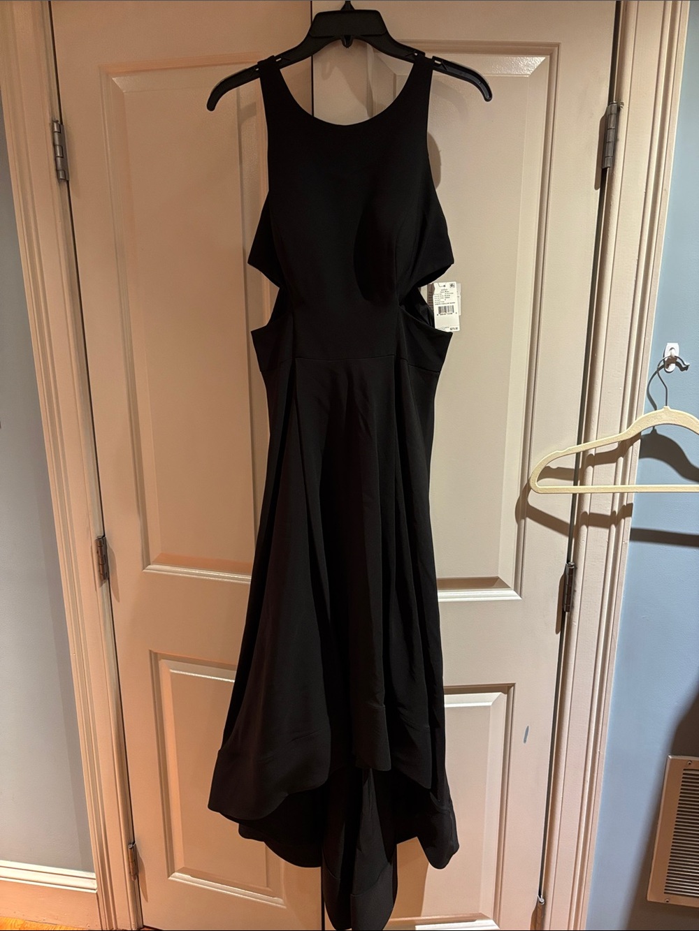 Aidan by Aidan Mattox Black Sleeveless High-Low Cutout Dress